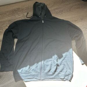 Athletic Works Men's 2XL Full-Zip Hoodie - Charcoal Gray, Casual Comfort